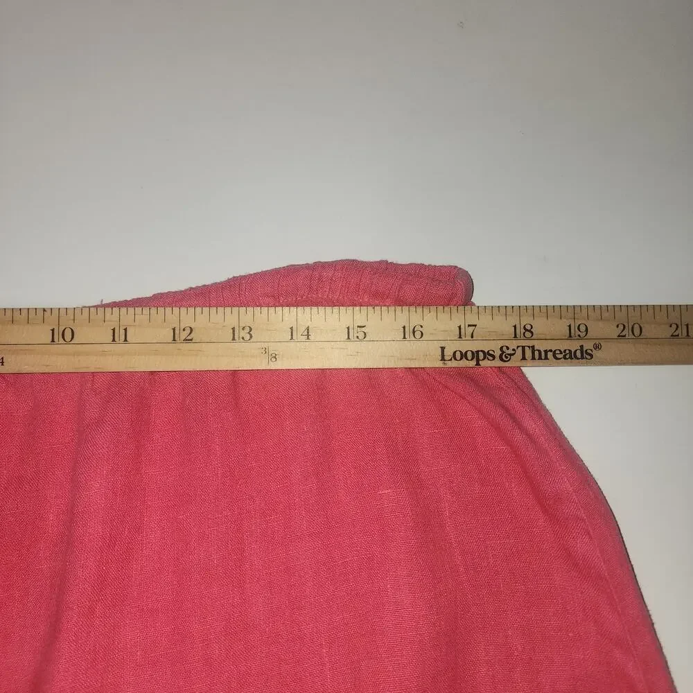 Hot Cotton by Marc Ware Skirt 100% Linen Womens LG comfy vacation office coastal - Picture 6 of 6